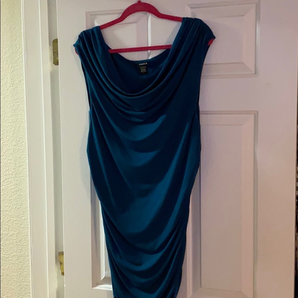 Torrid Teal Dress - Practically New!